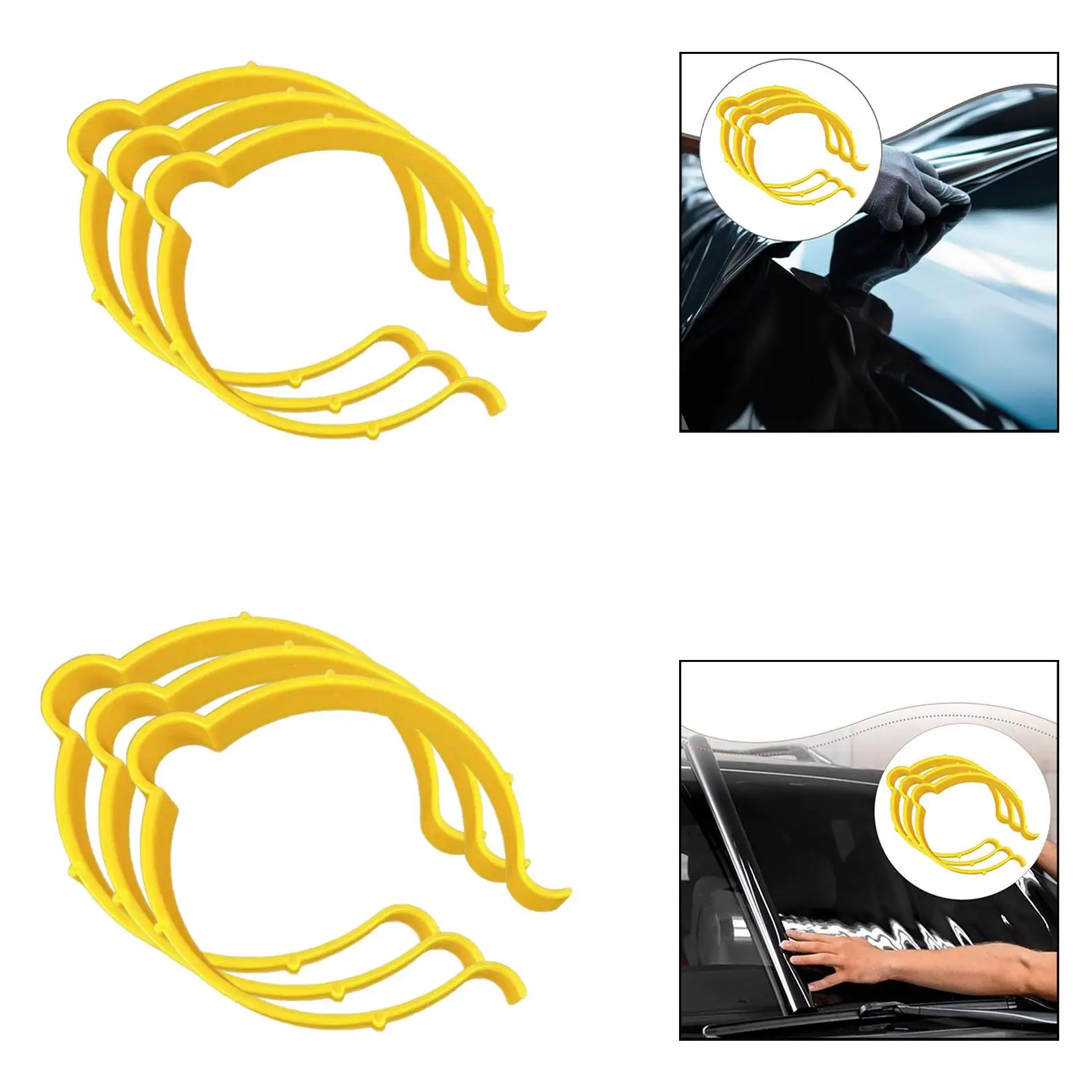 

Automotive Wrap Vinyl Installation Tool Film Clip Set Plastic Clamp Easy DIY Window Tinting Holder for Car Body Repair Projects