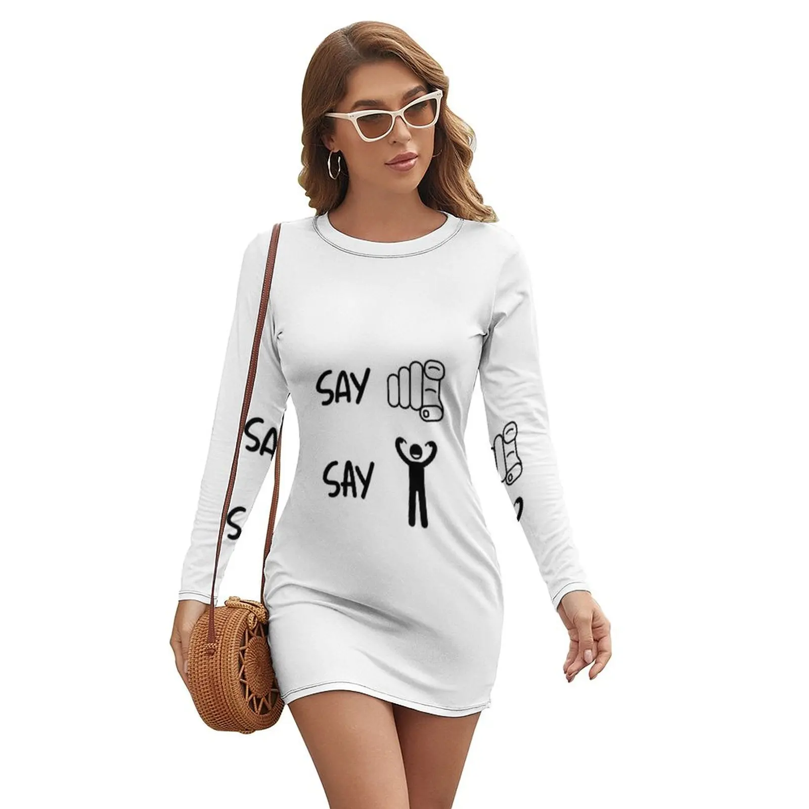 

Say you... Classic Long-sleeved Dress Women's clothing Womens dresses sexy dress