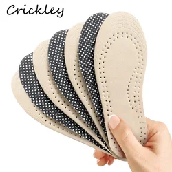 Semelles intérieures de chaussures en cuir pour enfants, coussinets de chaussures de sport pour garçons et filles, coussinets souples coordonnants, coussinets respirants et sains, découpables et ultralégers