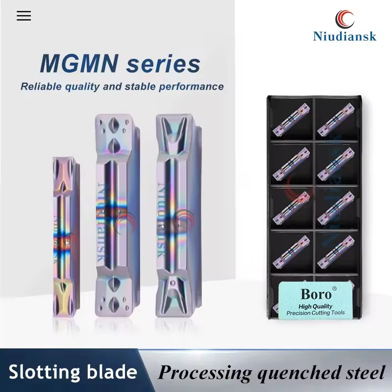 

CNC Lathe Grooving Blade MGMN200-G MGMN250-T MGMN300-M MGMN500-M TF618 CNC Machining Center MGMN Series Colorful Slotting Insert