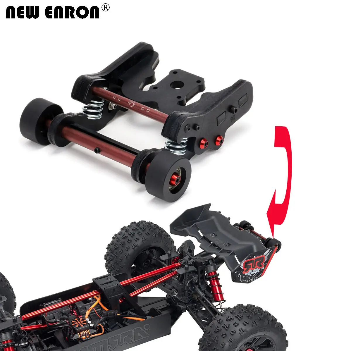 

NEW ENRON Nylon Spring Head-Up Tumbling Wheelie Bar 1 Set for RC Car Part 1/5 ARRMA 8S Kraton Outcast 1:5 Upgrade