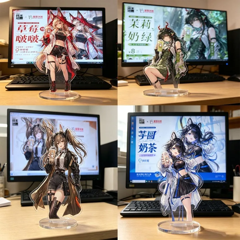 

3.93inch Arknights: Endfield Game Peripherals Rossi Figure Acrylic Stand Tangtang Figurine Standing Plate Zhuang Fangyi Toys