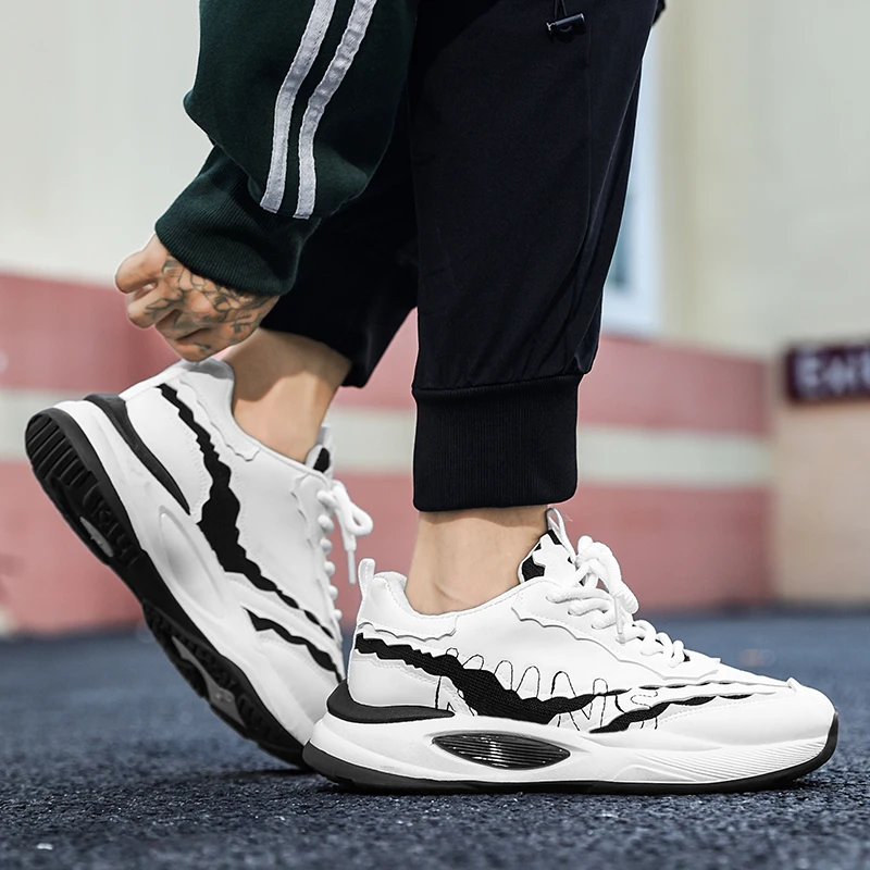 

Men's Sneakers Thick Bottom Casual Sneaker Shoes for Men Wear-resistant Apring and Autumn Soft and Comfortable Fashion Non-Slip