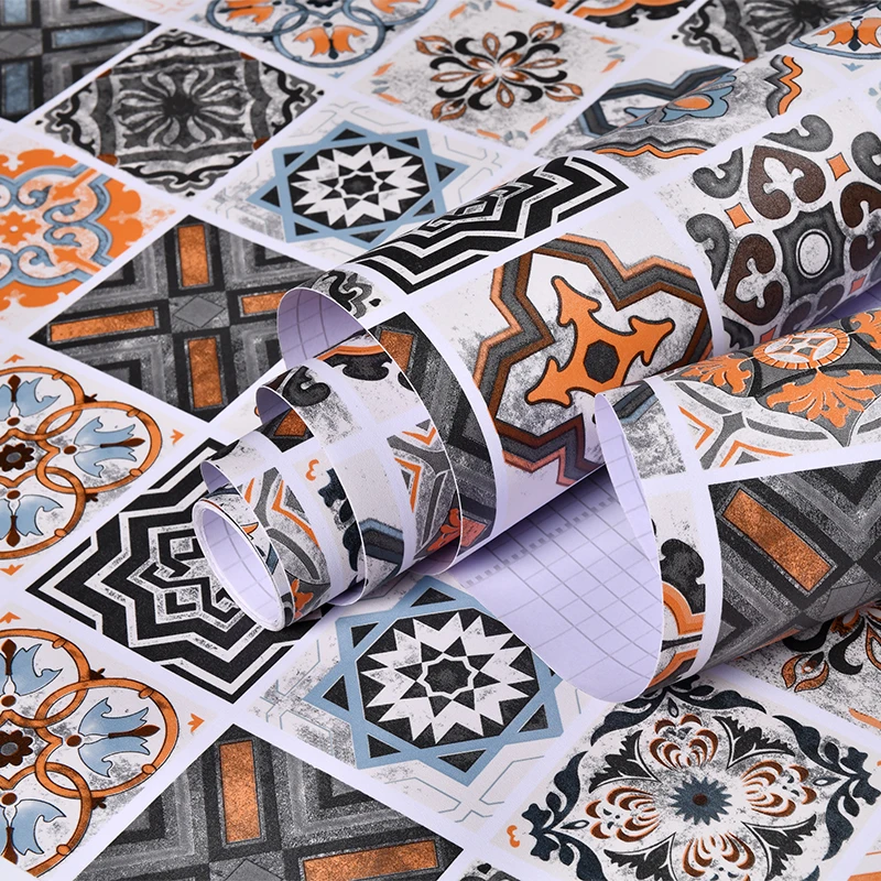 

Self-adhesive Floor Sticker PVC Thinken Waterproof Peel Stick Wall Sticker Bathroom Floor Skirting Line Wall Papers Home Decor