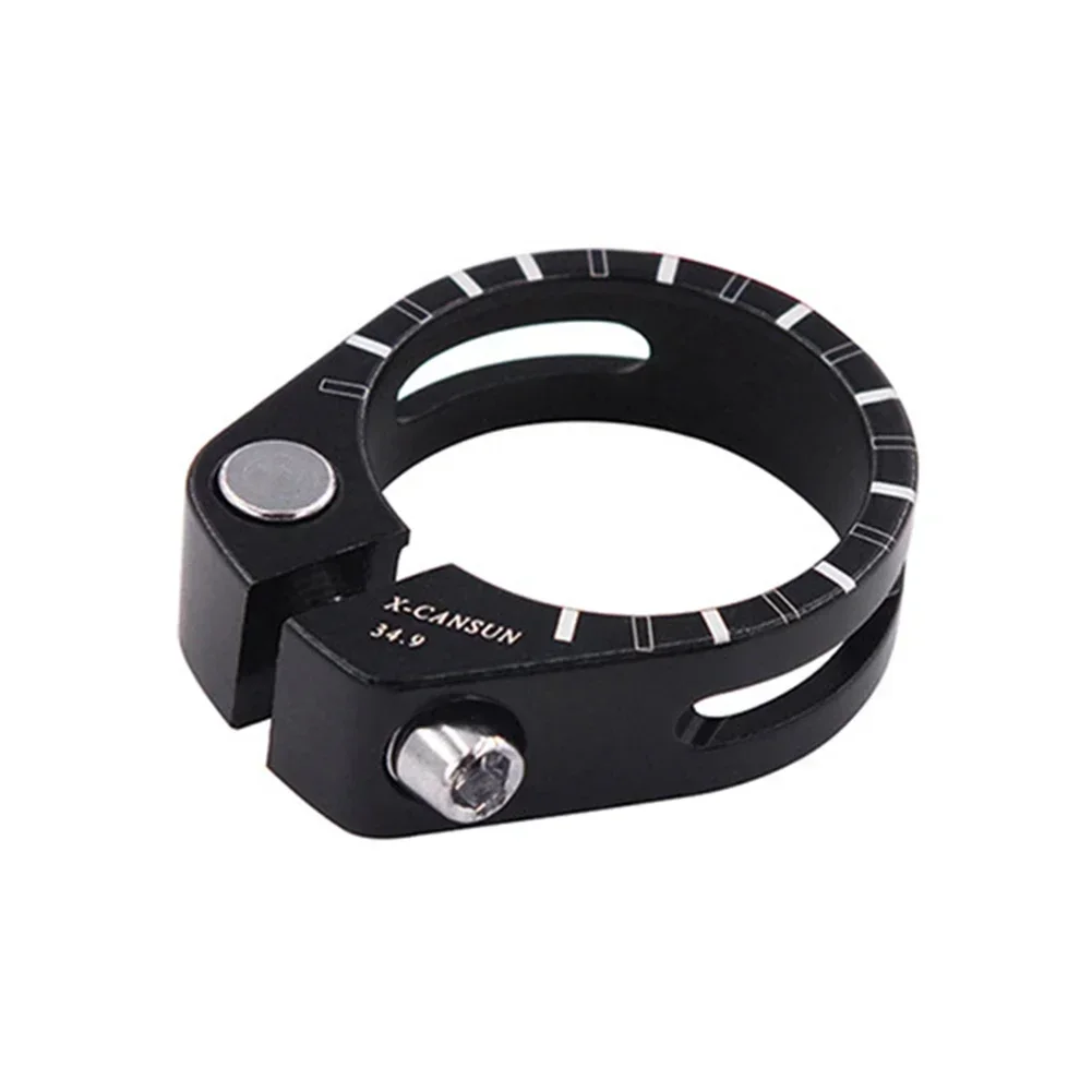 Bike Seat Post Clamp Premium Alloy Construction 31 8mm/34 9mm Fits Multiple Seatpost Diameters CNC Machined For Durability