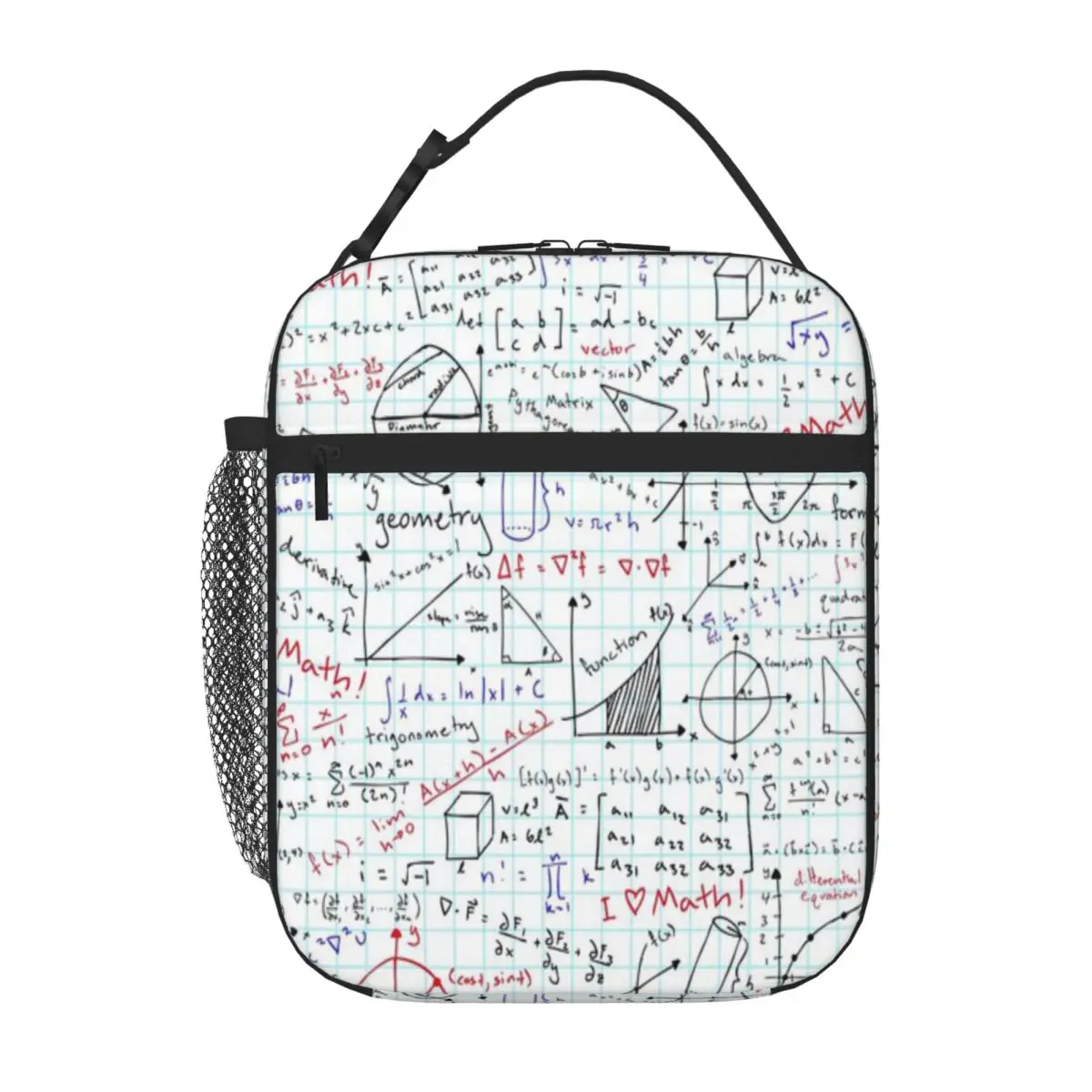 Bestselling Math Homework Double Layer Picnic Lunch Bag Car Driving Lunch Neoprene Lunch Bag
