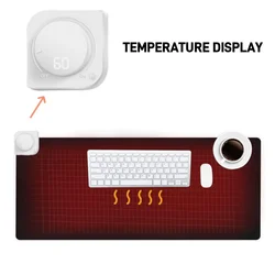 Heat Mouse Pad Table Mat Display Temperature 220v Electric Heater Mouse Pad Keep Winter Warm Hand For Computer Desk Keyboard