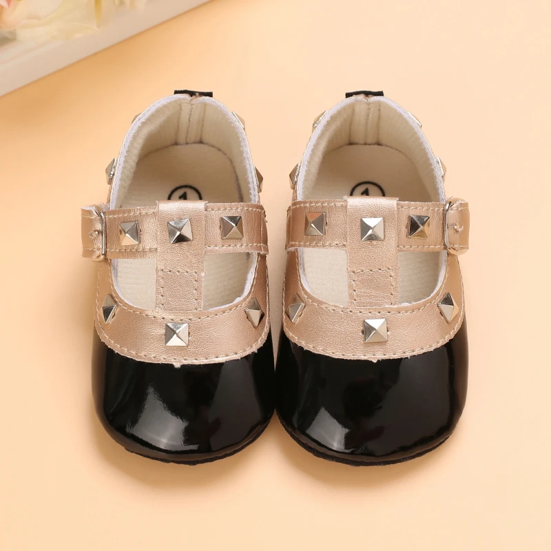 HAIZHIW 0-18Months Sweet Newborns Fashion Solid Color Casual Shoes Princess Shoes Soft-soled Sneakers 0-18 M Walking Shoes