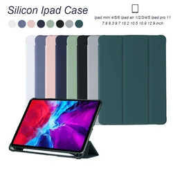 For ipad mini 5 6 10.2 case pad 2 3 4 funda tablet Pencil Holder tab 10.5 10 pro global version air 2020 10”2 cover generation