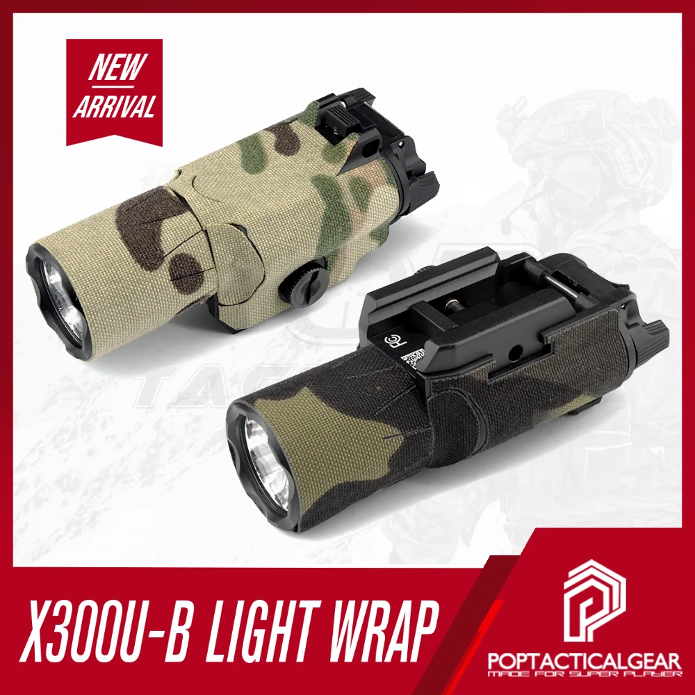 Tactical X300U-B X300UB X300U Weapon Gun Light Wrap MC / MCBK Color Only Sticker Flashlight Wrap