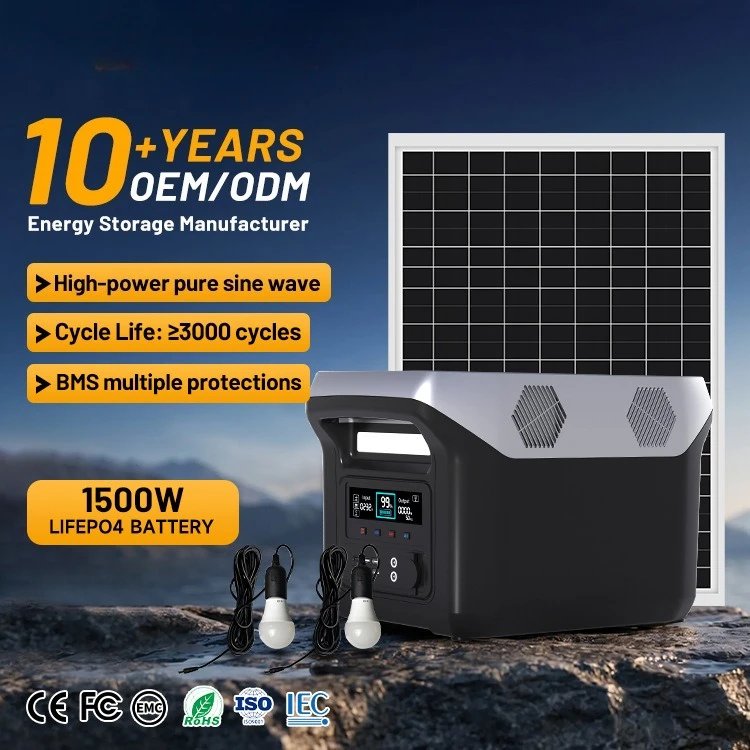 High-power 1500W energy storage power supply 220V outdoor solar system portable cross-border e-commerce mobile power supply