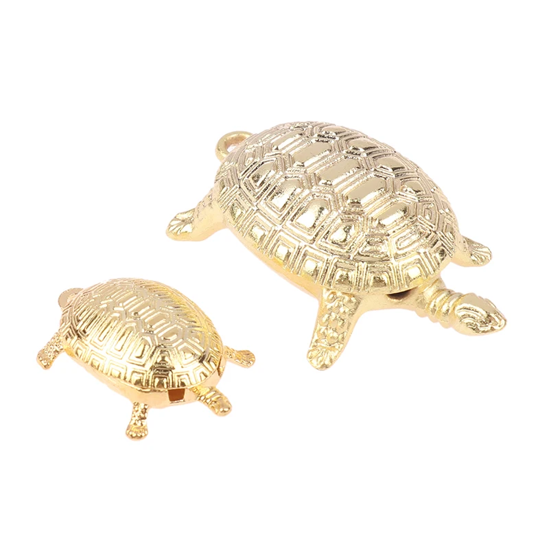 1Pcs Japanese Money Turtle Pendant Small Golden Tortoise Ornaments Guarding Praying Lucky Wealth Home Decoration Gift