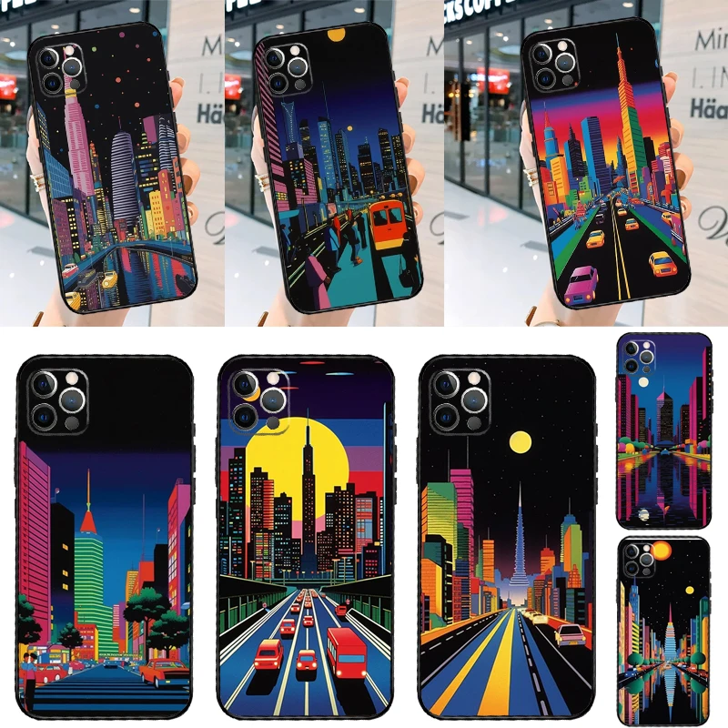 City Pop Art At Night Case For Xiaomi 17T Pro 14T 15T 15 17 Ultra POCO F9 Ultra F5 F6 F7 F8 X5 X6 X7 X8 Pro Cover