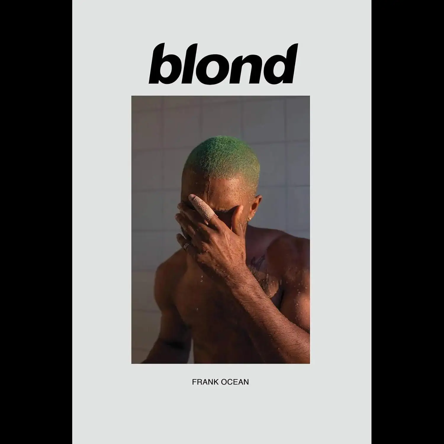Frank Ocean Blond Poster Cubierta de álbum estético para fanáticos de la música Decoración perfecta de la pared del hogar sin marco