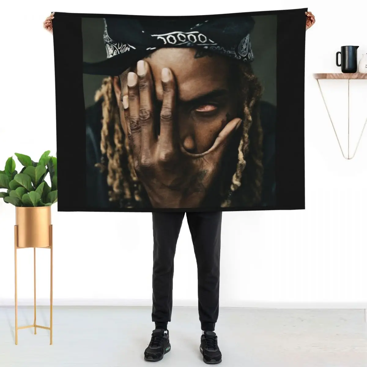 

Fetty. wap. cover Throw Blanket Durable Warm Blanket for Daily Home Use
