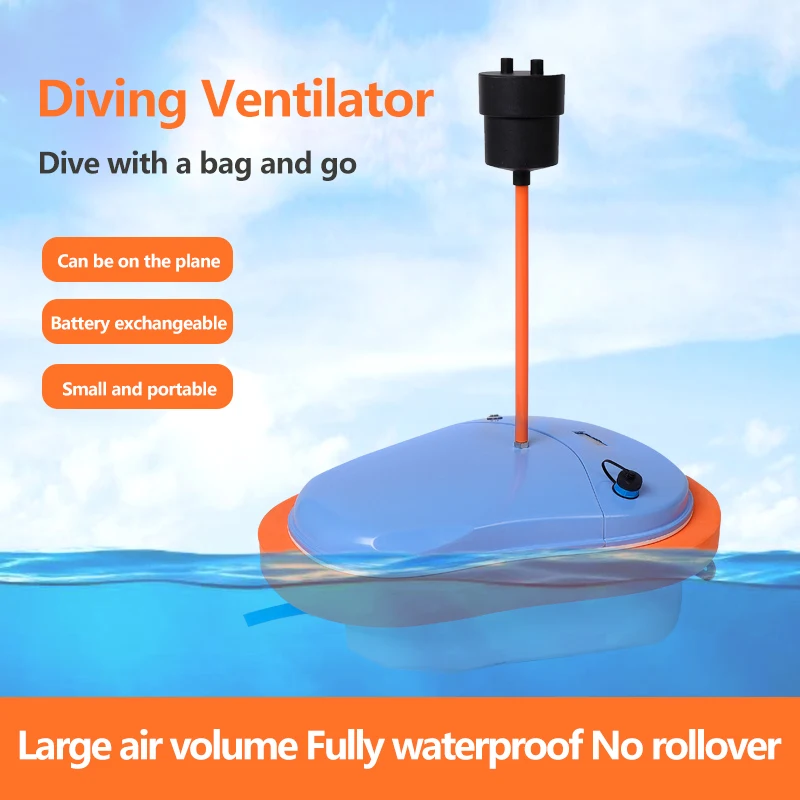 Diving Ventilator Portable Underwater Scuba 50 mins Deep Float Diving Device Support replace Battery and take on Plane New Model