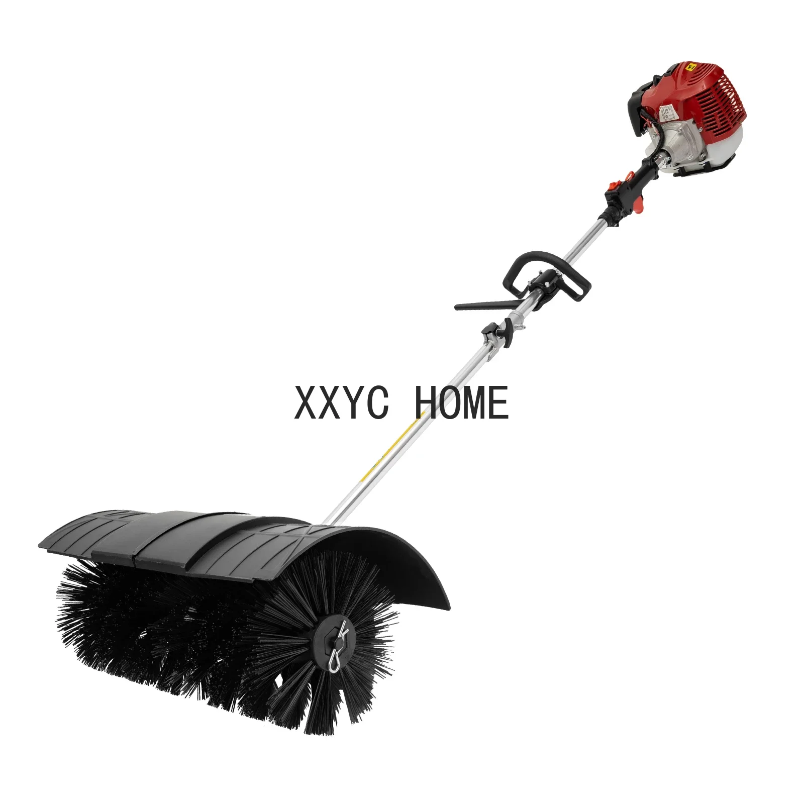 2 Stroke 52CC Handheld Sweeper Gas Power Broom Driveway Turf Grass Snow Cleaning