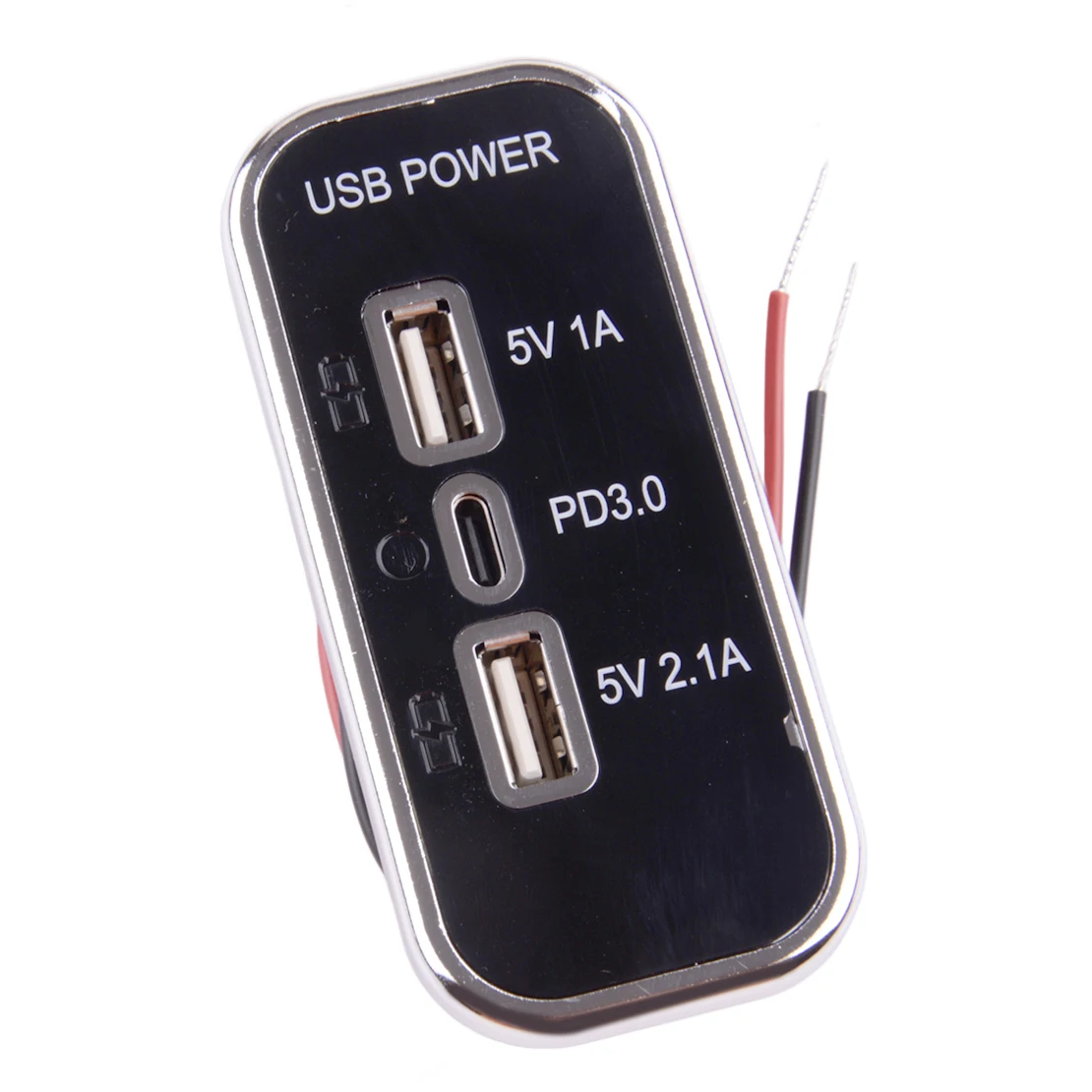

Автомобильное зарядное устройство 12-24В с двумя USB-портами и PD 3.0 Type-C, 3 порта, быстрая зарядка, для автодомов, мотоциклов, автобусов, лодок, морского транспорта