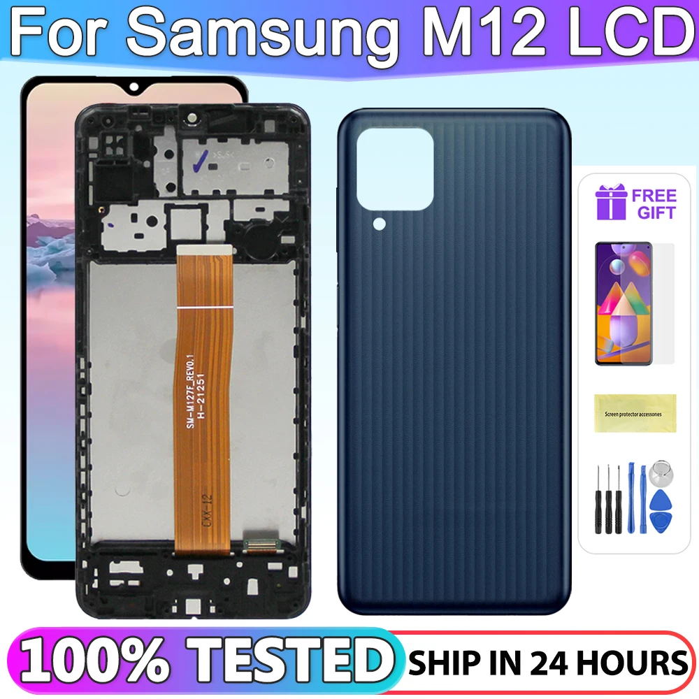 

100% Tested 6.5"LCD For Samsung Galaxy M12 LCD M127 M127F M127M LCD Touch Display Screen Digitizer Assembly Replacement