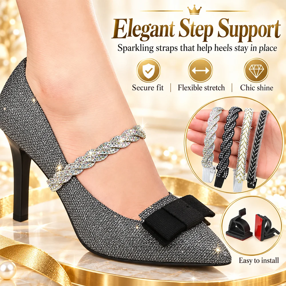 1-2  Pairs Elastic Bundle Shoelaces Women High Heels Adjustable Ankle Holding Anti Skid Tie Straps Decorative Fresh Daily EiD