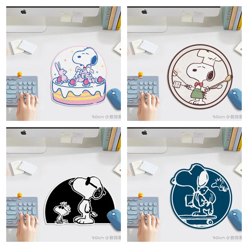Snoopy Anime periphere süße Anti-Rutsch-Mauspad kreative Kawaii Girly Herz schmutzabweisende Schreibtischunterlage Heimdekoration Großhandel