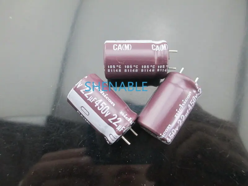 4 Stuks Nichicon Ca 22mfd 450V 22Uf Condensator-40 ~ 105 ℃ 12.5*25Mm