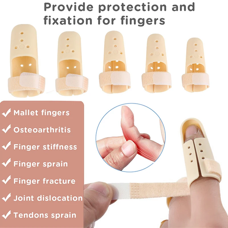 Pexmen Finger Splint Mallet Finger Support Protector Adjustable Finger Immobilizer for Finger Pain Joint Protection