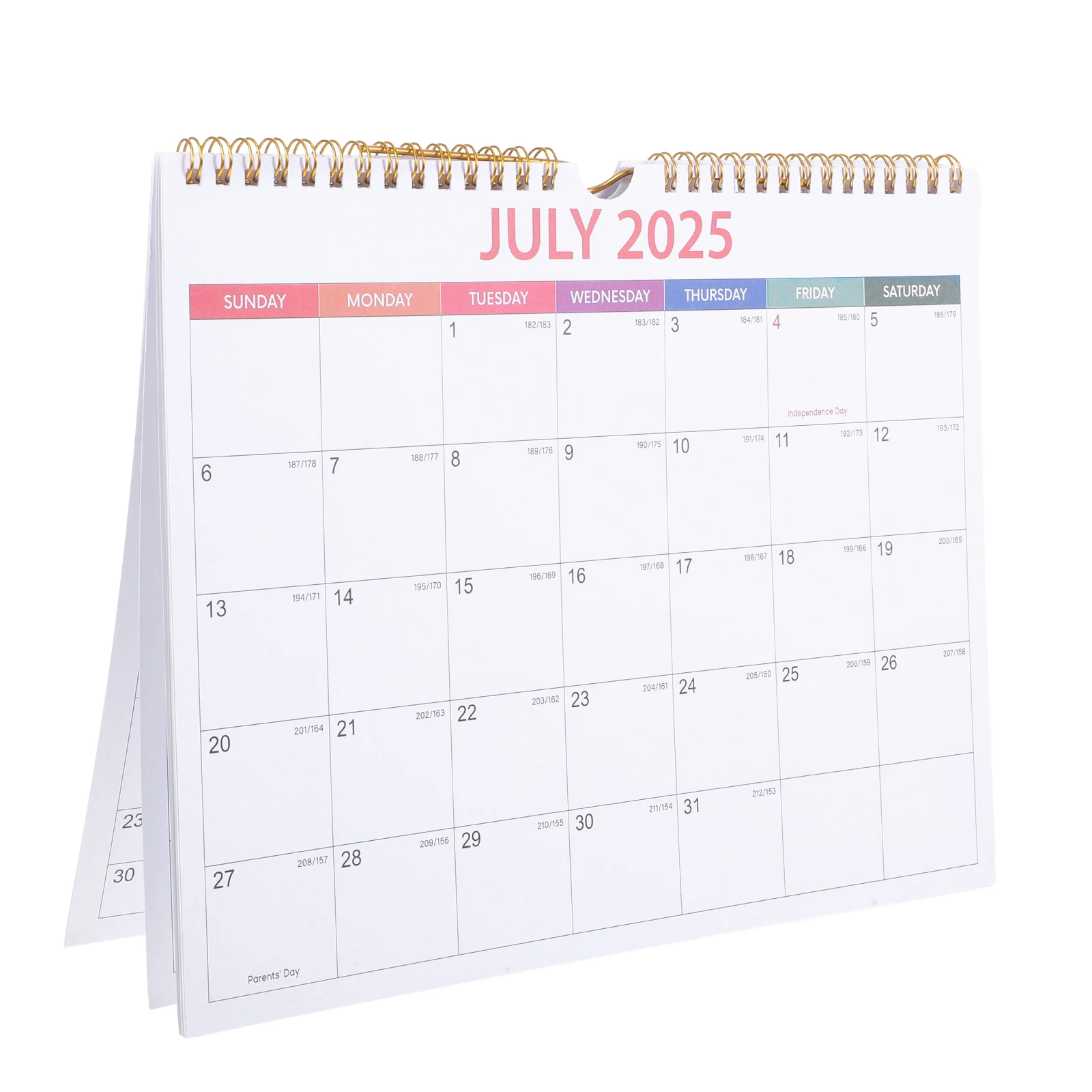

Colorful Calendar Daily Use Wall Flip English Hanging Classroom Floral