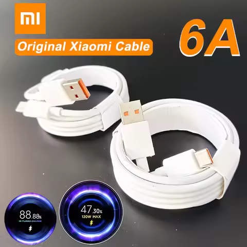120W 90W 67W 6A Original Xiaomi Turbo Hypercharge Cable Fast Charging for Mi 17 Pro Max 14 Redmi Note 15 Poco M8 M7 F8 K80 Ultra