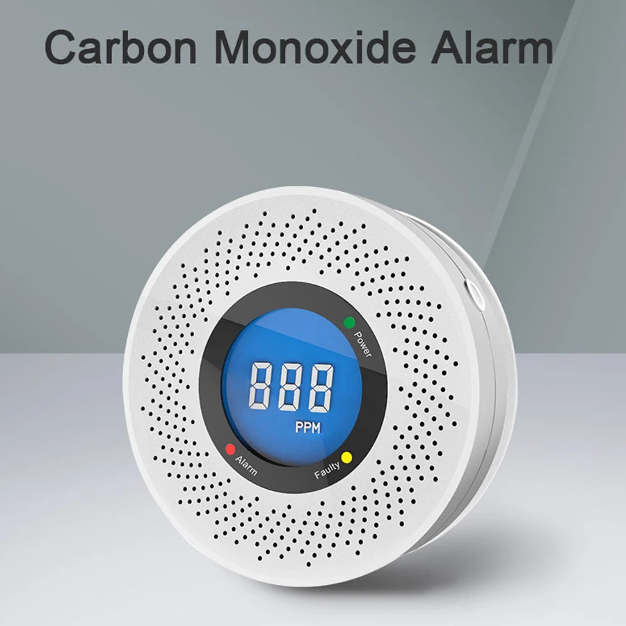 

PGST Новый автономный детектор угарного газа CO-сигнализация с экраном на батарейках CE сертифицированный для домашней кухни, офиса