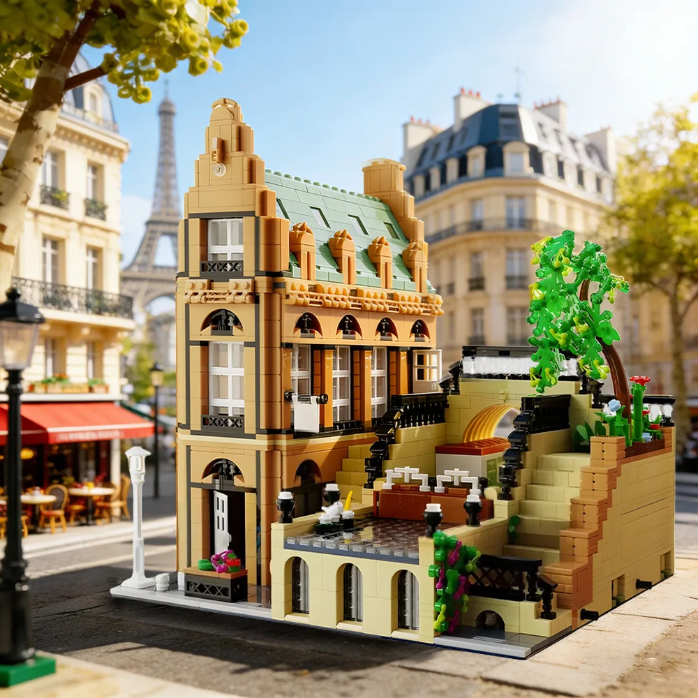 

Конструктор MOC: Архитектурные блоки для строительства канальных замков, британская модульная городская архитектура, викторианские промышленные игрушечные кирпичики, подарок для взрослых