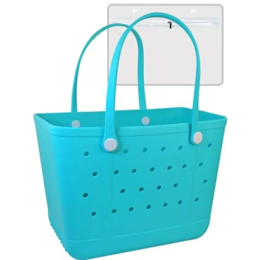 

Beach Tote Bag for Women, Rubber Beach Bag Waterproof Sandproof, Extra Large EVA Tote Bag Boat Bag