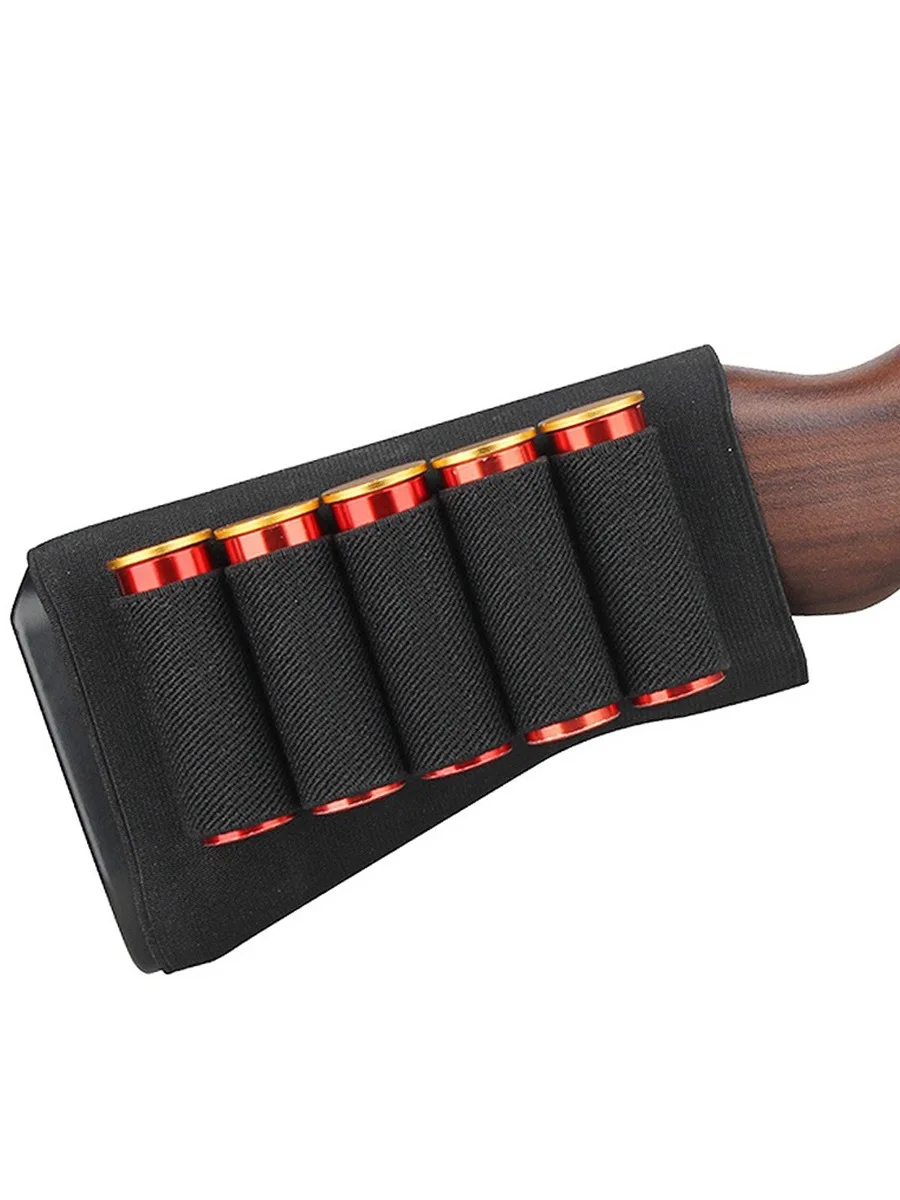 Kosibate 5/8/14 Rounds Shotgun Buttstock Pouch Shell Holder Bullet Gun Accessory Hunting  Gear