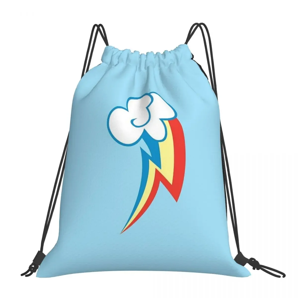 Rainbow Dash ransel Fashion portabel tas serut bundel saku tas olahraga tas buku untuk perjalanan Sekolah