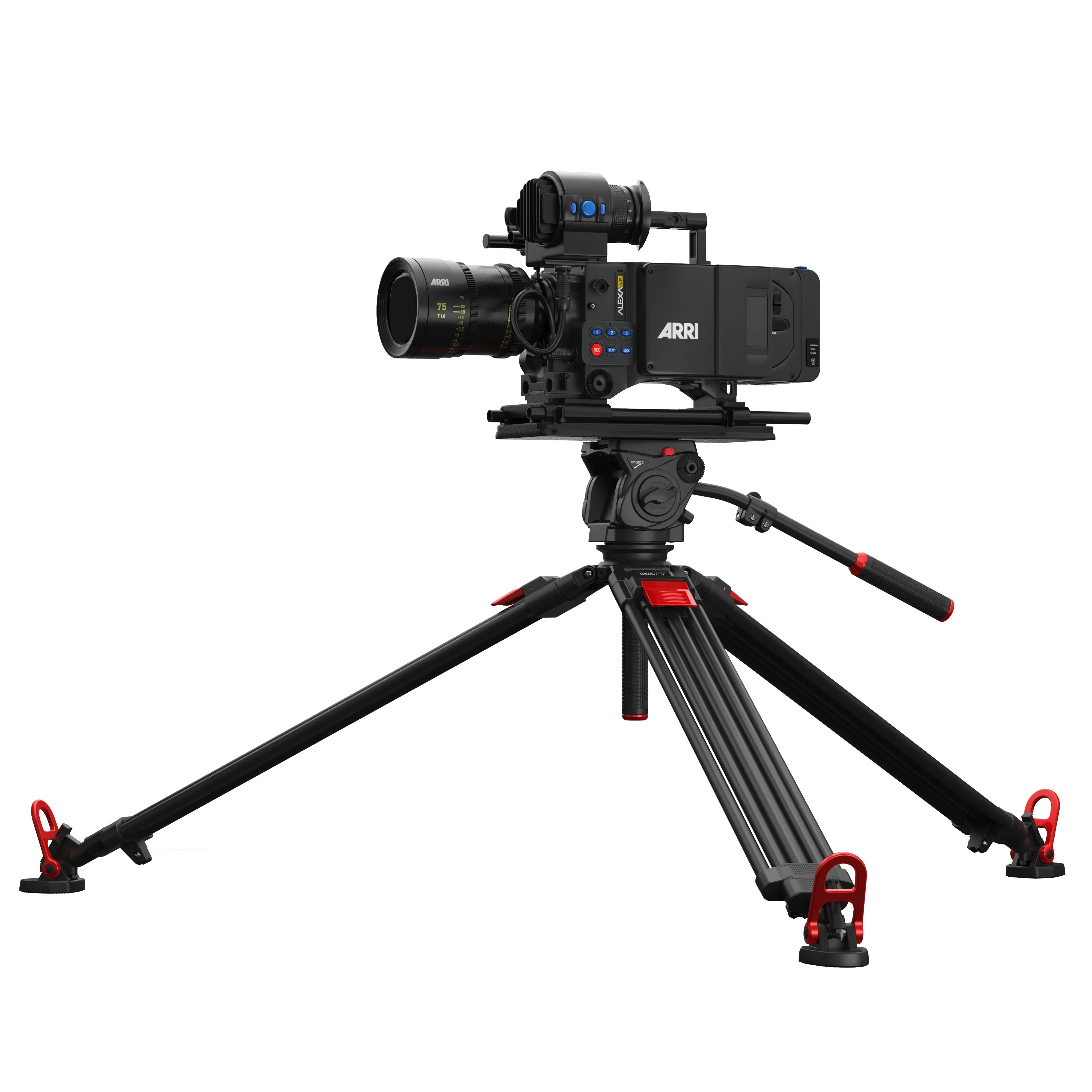 KINGJOY 78 Inch Heavy Duty Professional Camera Tripod Video Tripod with 360 Degree Fluid Head DV Tripod With Middle Spreader