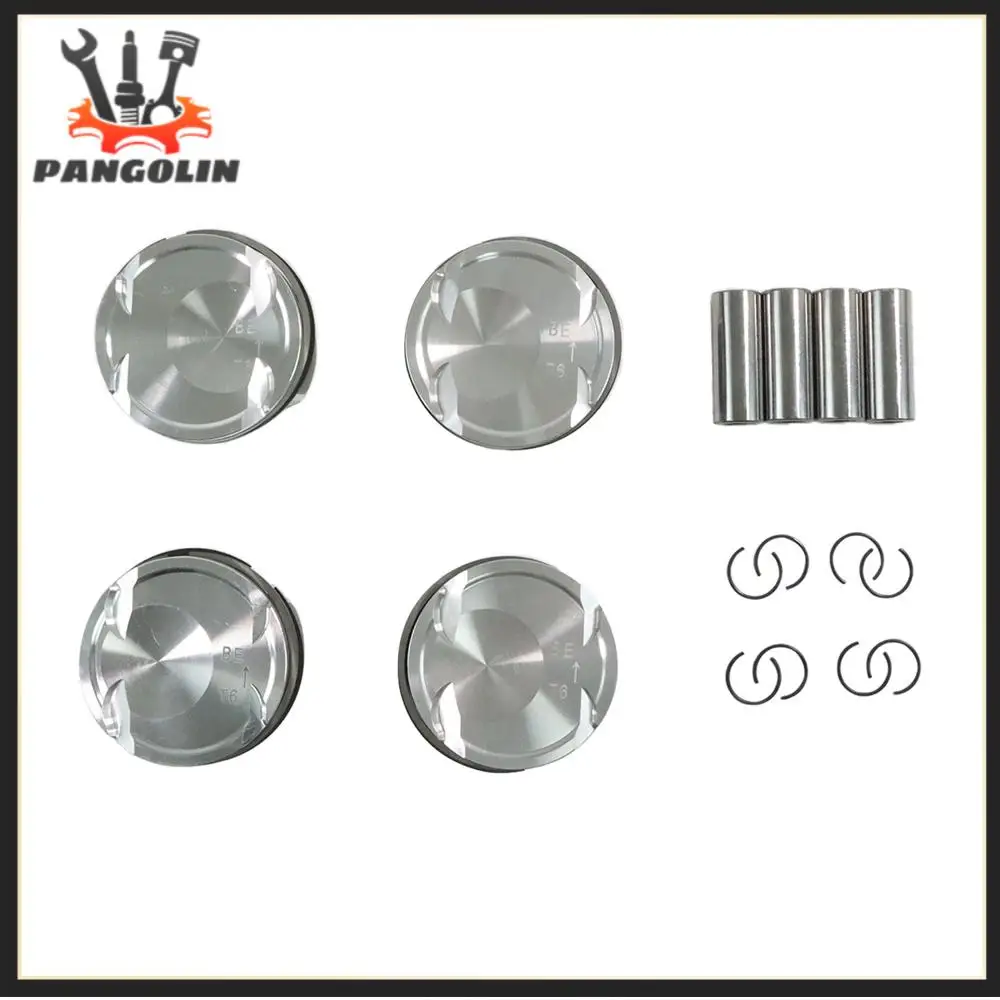 

6Pcs Pistons Set W/Rings Pins Φ82mm CR 11:1 11257612982 11257561848 11257561844 For BMW E60 E90 E92 323i 525i N52B25 2.5 Engine