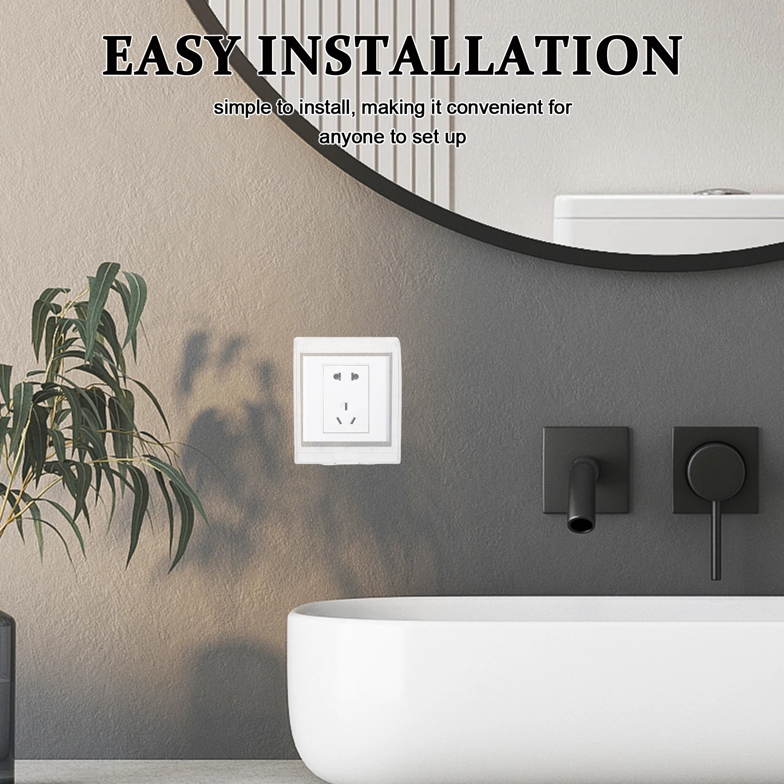 

Waterproof Outlet Cover For Outdoor Electrical Box Weatherproof Socket Protector Dustproof Wall Plug Exterior Protection