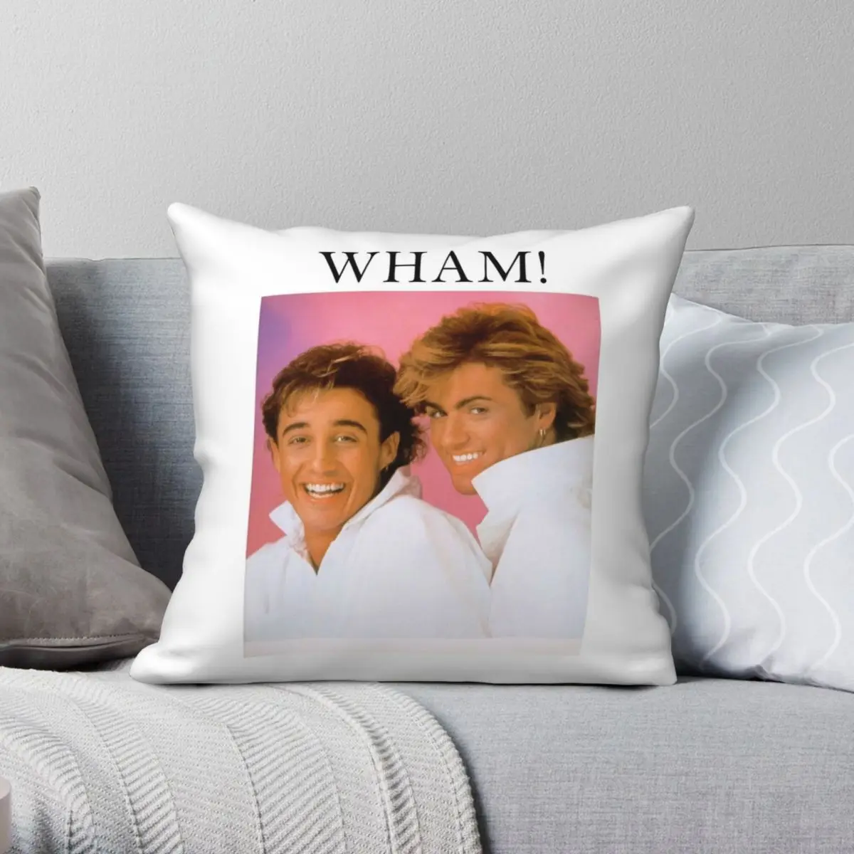 Wham! Club Tropicana Pillowcase Polyester Linen Velvet Printed Zip Decorative Sofa Cushion Case