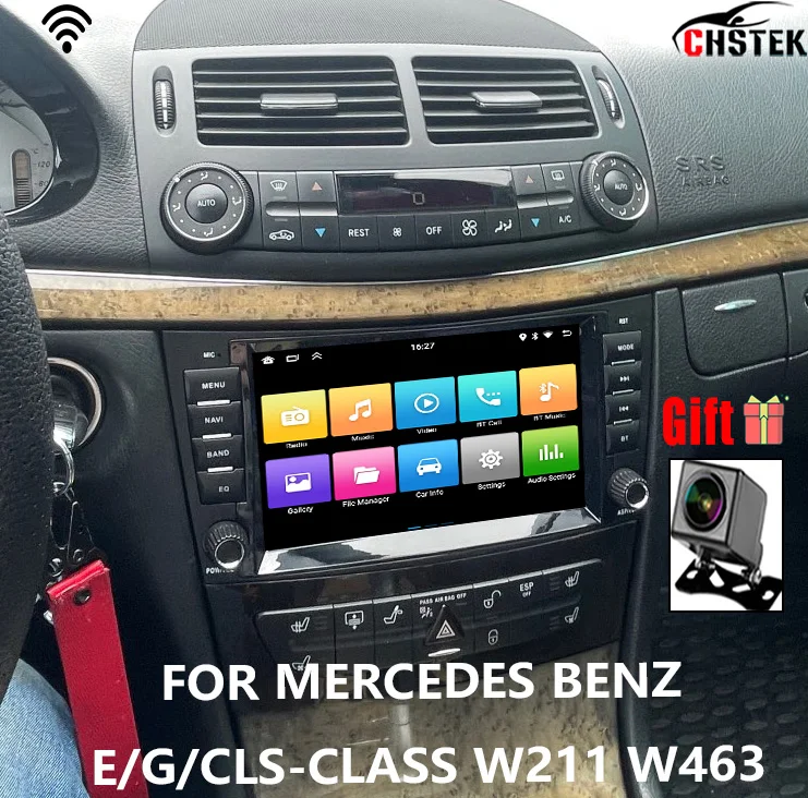 

Car Head Unit For Mercedes Benz E-Class W211 GLS W463 W209 CLS W219 Android Bluetooth Media Stereo Screen Replace Autoradio WIFI