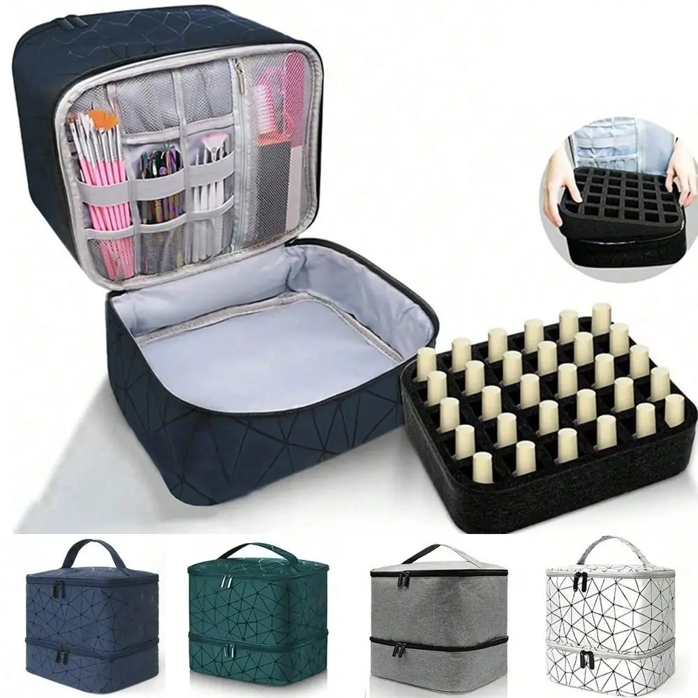 Nail Polish Organizer Nail Lamp Storage Box Nail Polish Carrying Case Manicure Tools Storage Bag