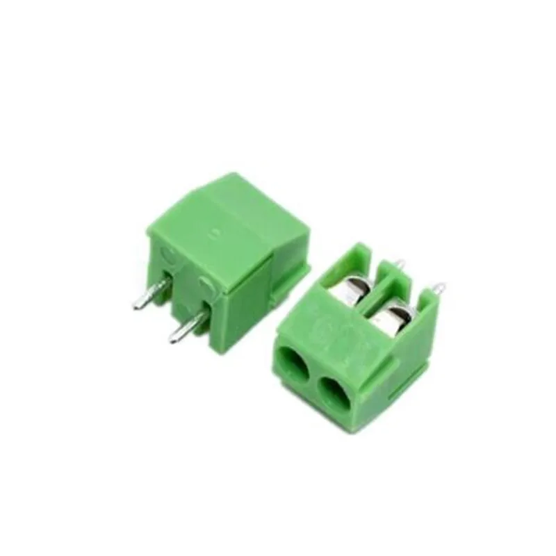 100pcs/lot KF350 MG/KF350-2P 3P Pin Screw Terminal Block Connector 3.5mm Pitch Green PCB Terminal Blocks