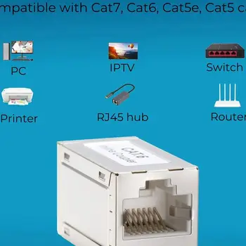 CAT 5/6/7/8 réseau Ethernet double tête droite Lan câble men...