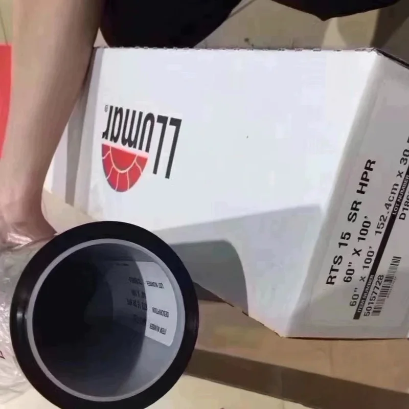 

LLuamr Nano Carbon PET Solar Control Car Film High Heat Rejection 99% UV Blocking Cuttable Adhesive