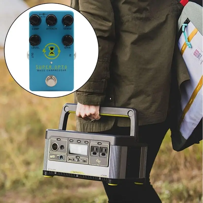

Compacts Aluminum Alloy Bass Guitar Compressor Pedal Replacement With Optical Circuit For Warm And Punchy Tone JOME