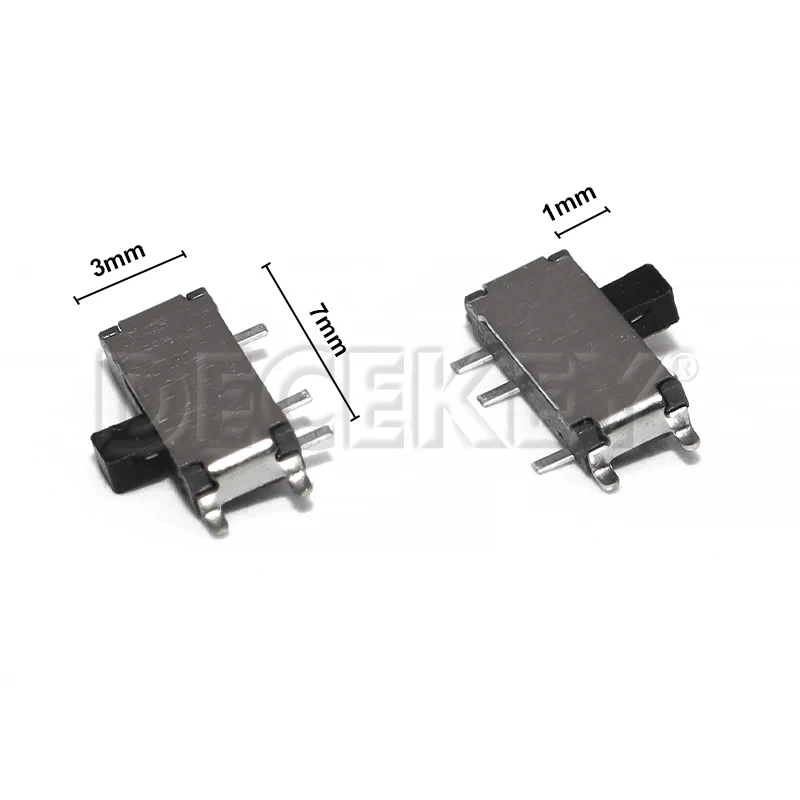 50PCS Mini 7-Pin On/Off 1P2T SPDT MSK-12C02 SMD Toggle Slide Switch For MP3 MP4