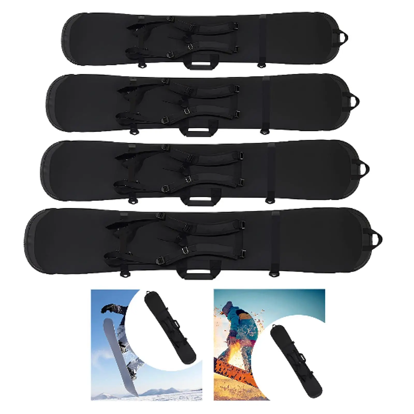 

Сумка для сноуборда, водонепроницаемые аксессуары для сноуборда с ручкой, портативный рукав для сноуборда для катания на лыжах, зимних видов спорта на открытом воздухе, катания на коньках