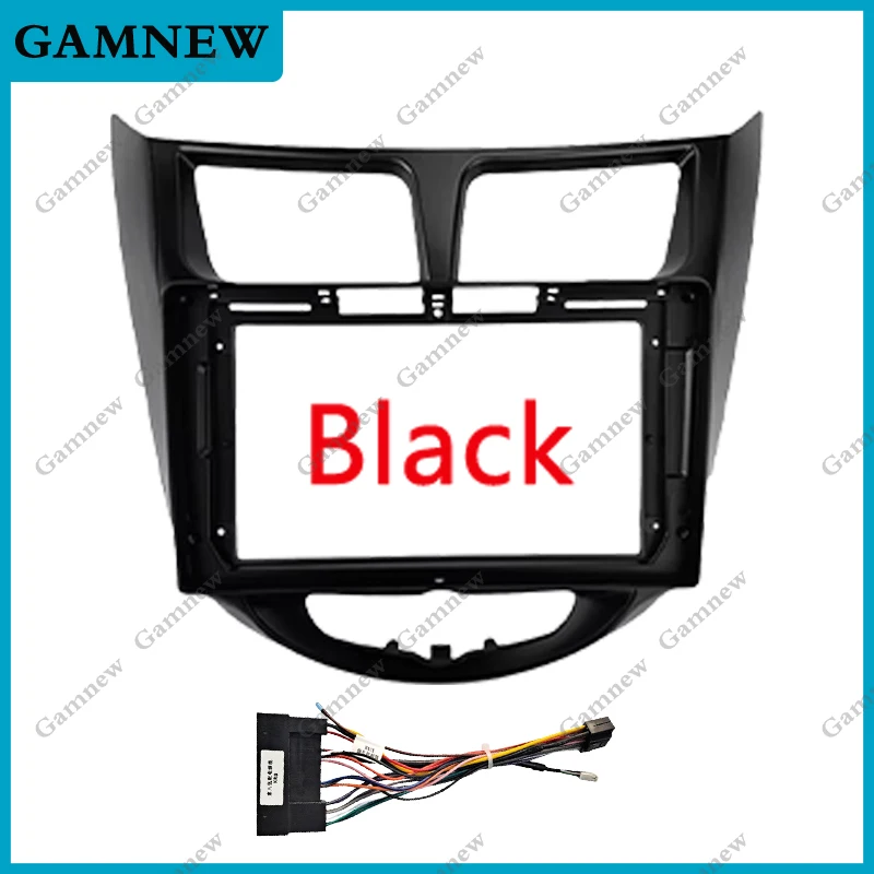 Car 9 Inch Radio Fascia For Hyundai I-25 / Accent / Solaris / Verna 2010-2016 Frame Android 2Din MP5 Player Stereo Panel