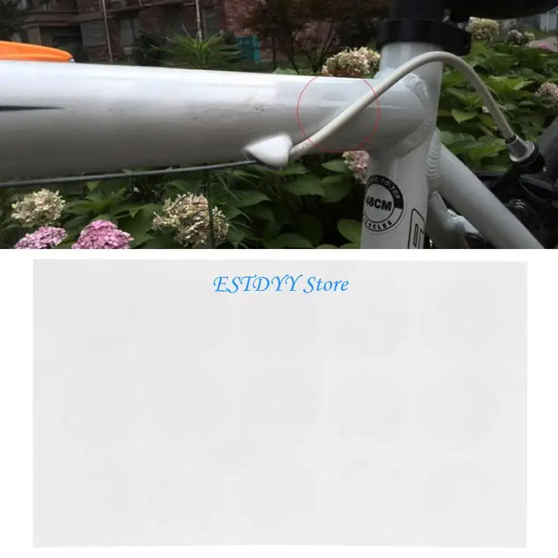 G6DE 15Pcs Anti Scratch Sheet Bike Frame Protector Transparent Stickers