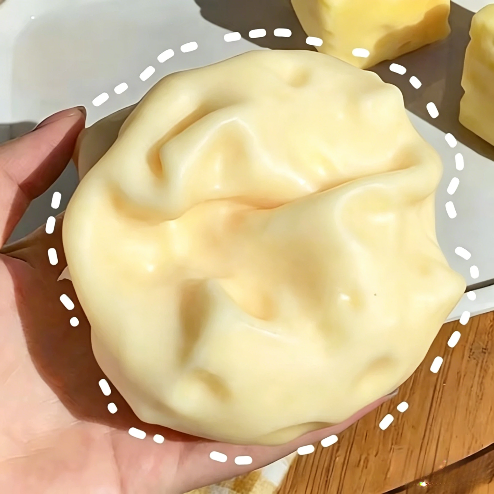 Jumbo Cheese Cube Stress Ball Big Cheese Shapeable Squeeze Ball Non-Bounce Fidget Toy ASMR Sensory Anti-Stress Festival Gift