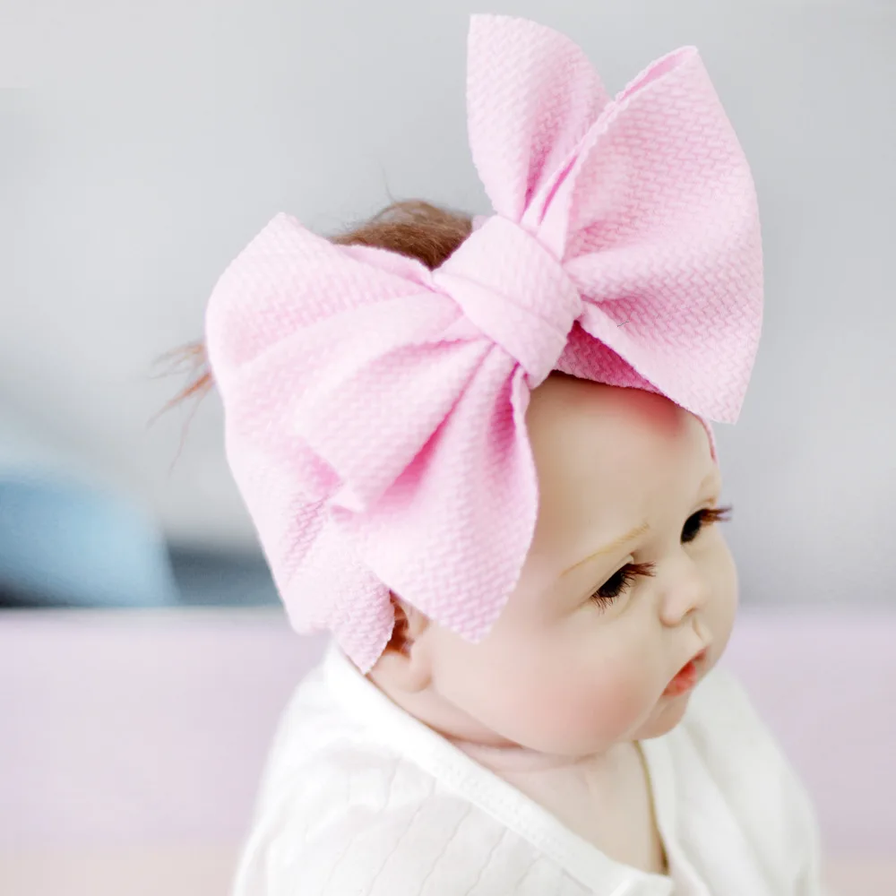 Handmade baby headwear girl headwear large bow baby boy headband headscarf